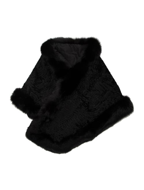 Fur Fur Stole Black