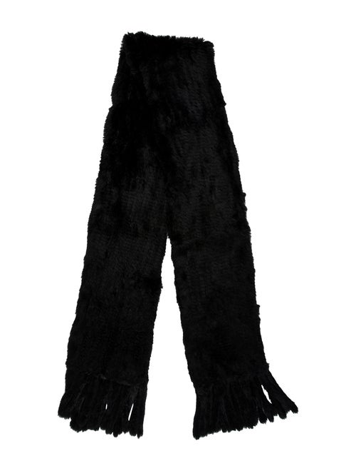 Fur Fur Stole Black