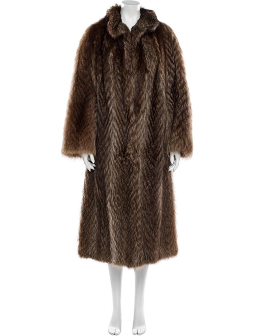 Fur Fur Coat Brown