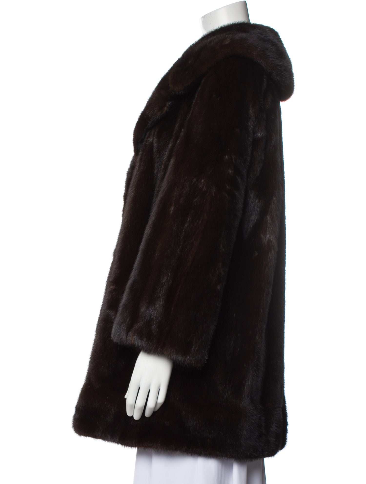 Arthur's Furs Mink Fur Coat Brown Coats, Clothing WARSS20003 The