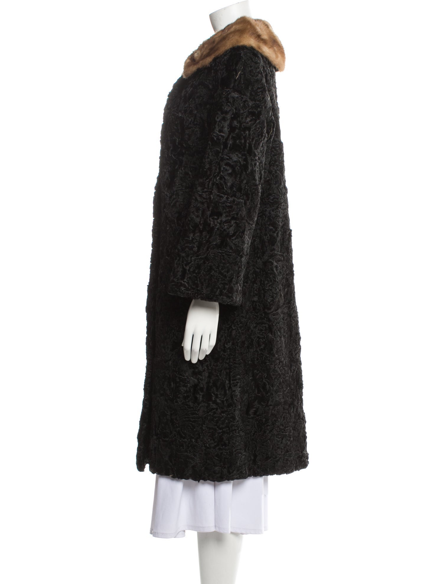 Fur Printed Faux Fur Coat