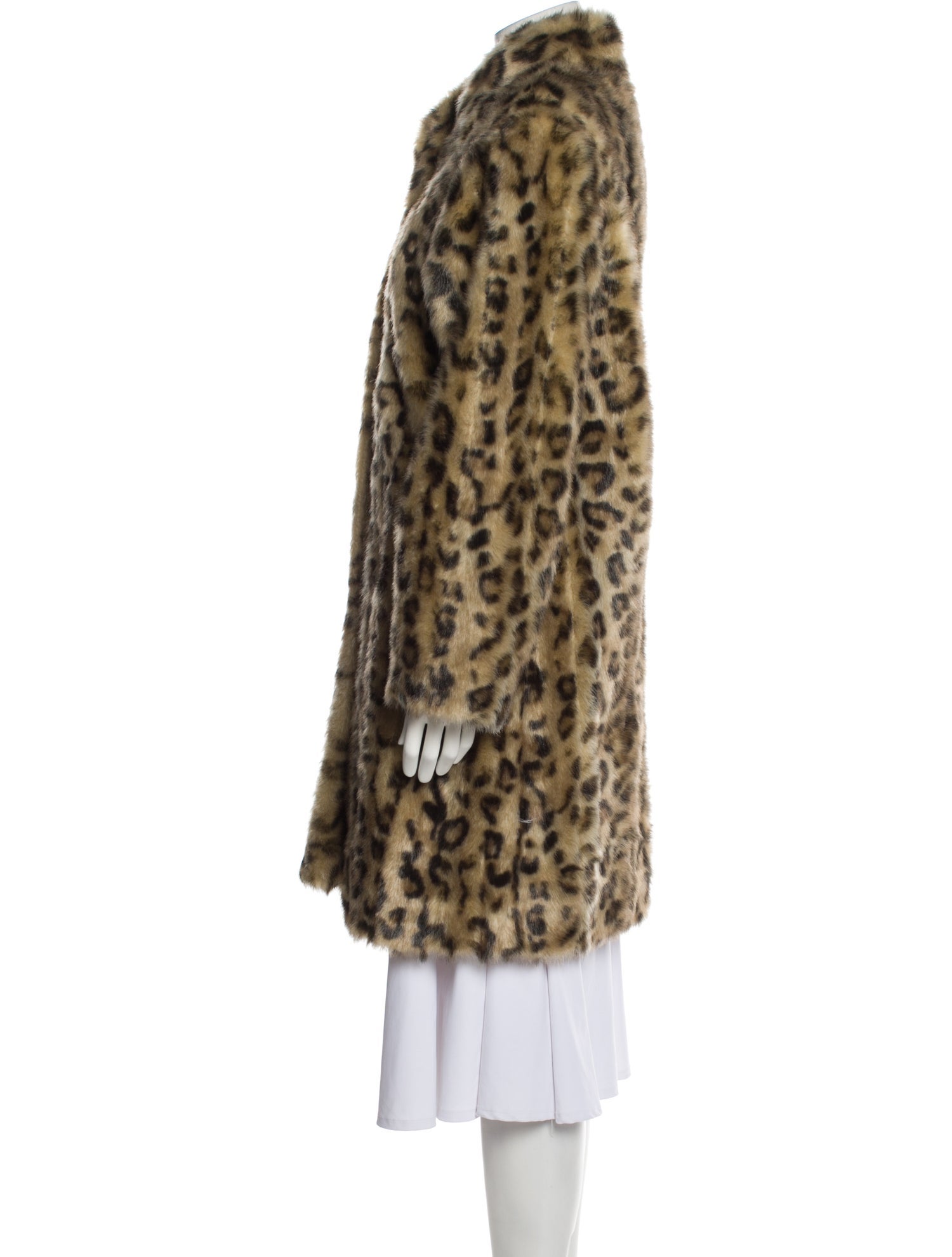 Fur Faux Fur Animal Print Faux Fur Coat