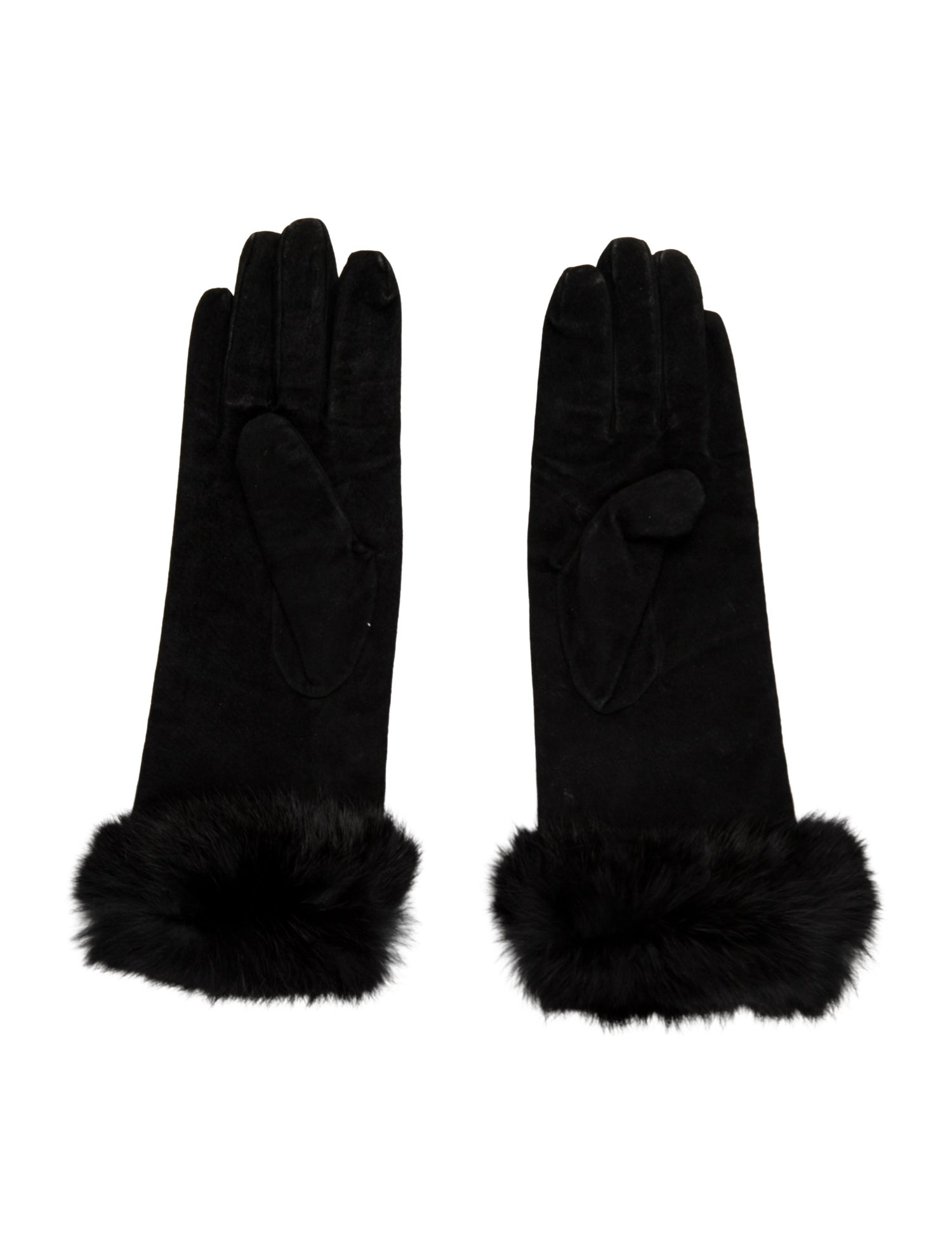 Fur Suede Winter Gloves