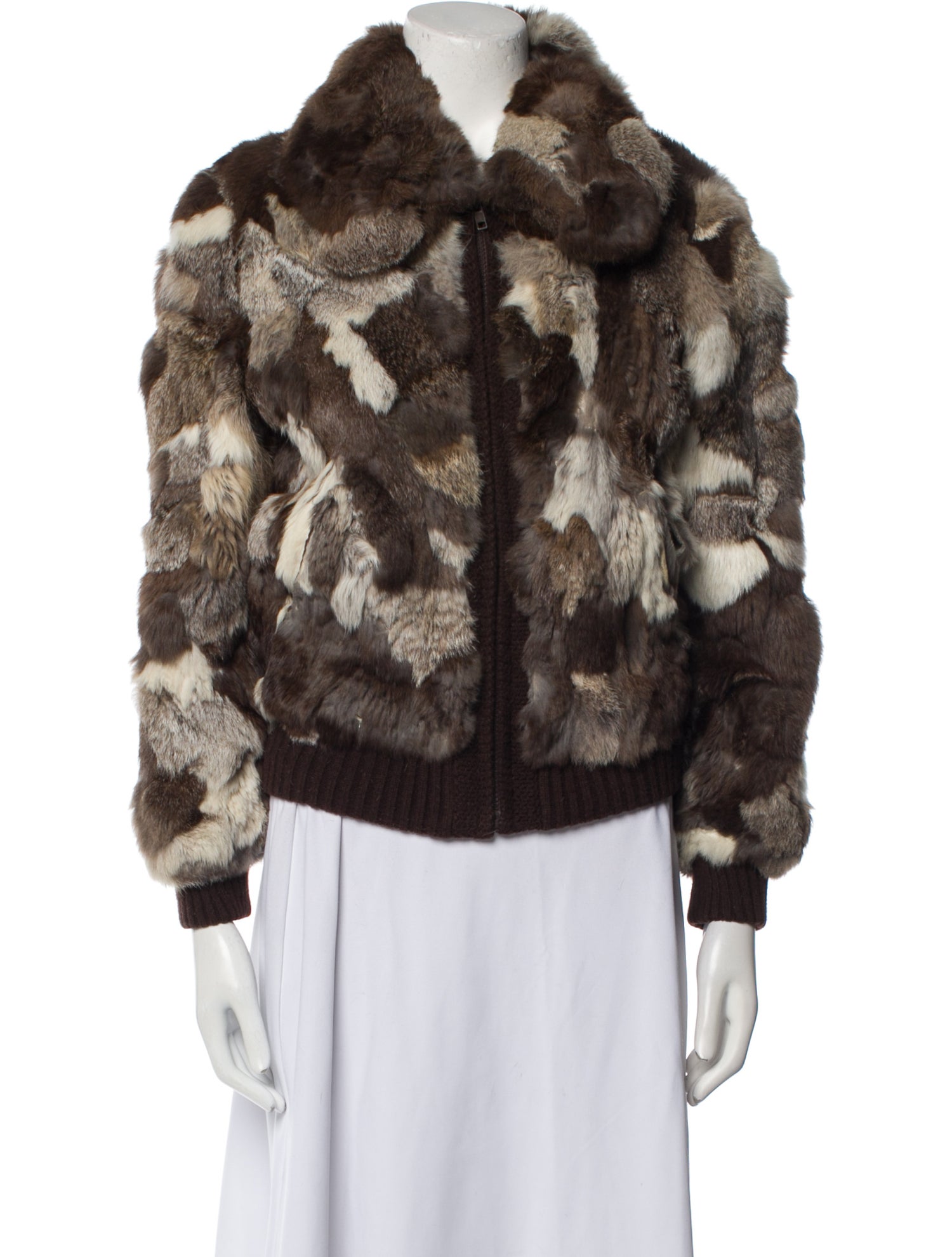 Fur Printed Fur Jacket