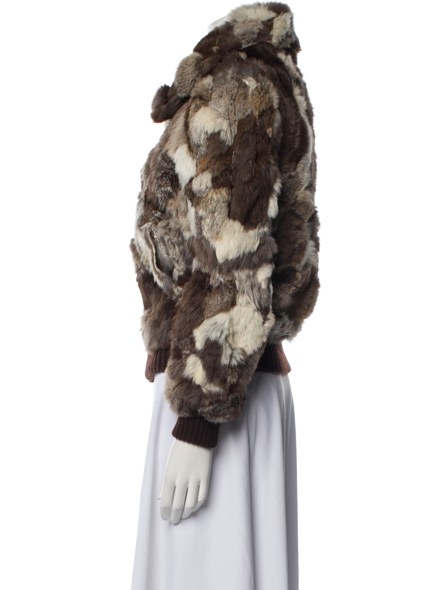 Fur Printed Fur Jacket