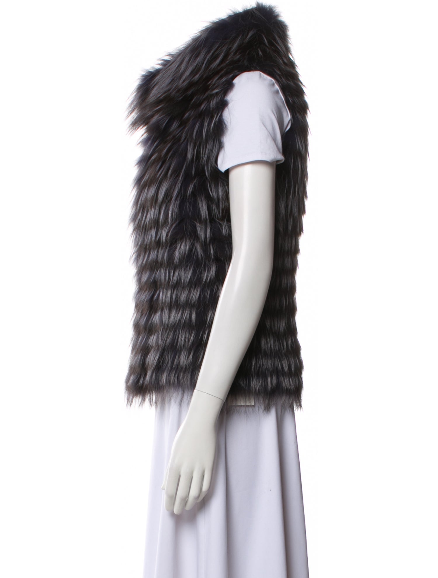 Fur Fox Striped Fur Jacket