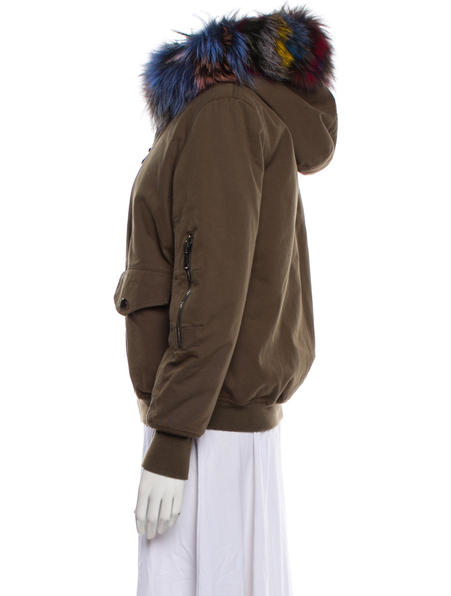 Fur Fox Bomber Jacket