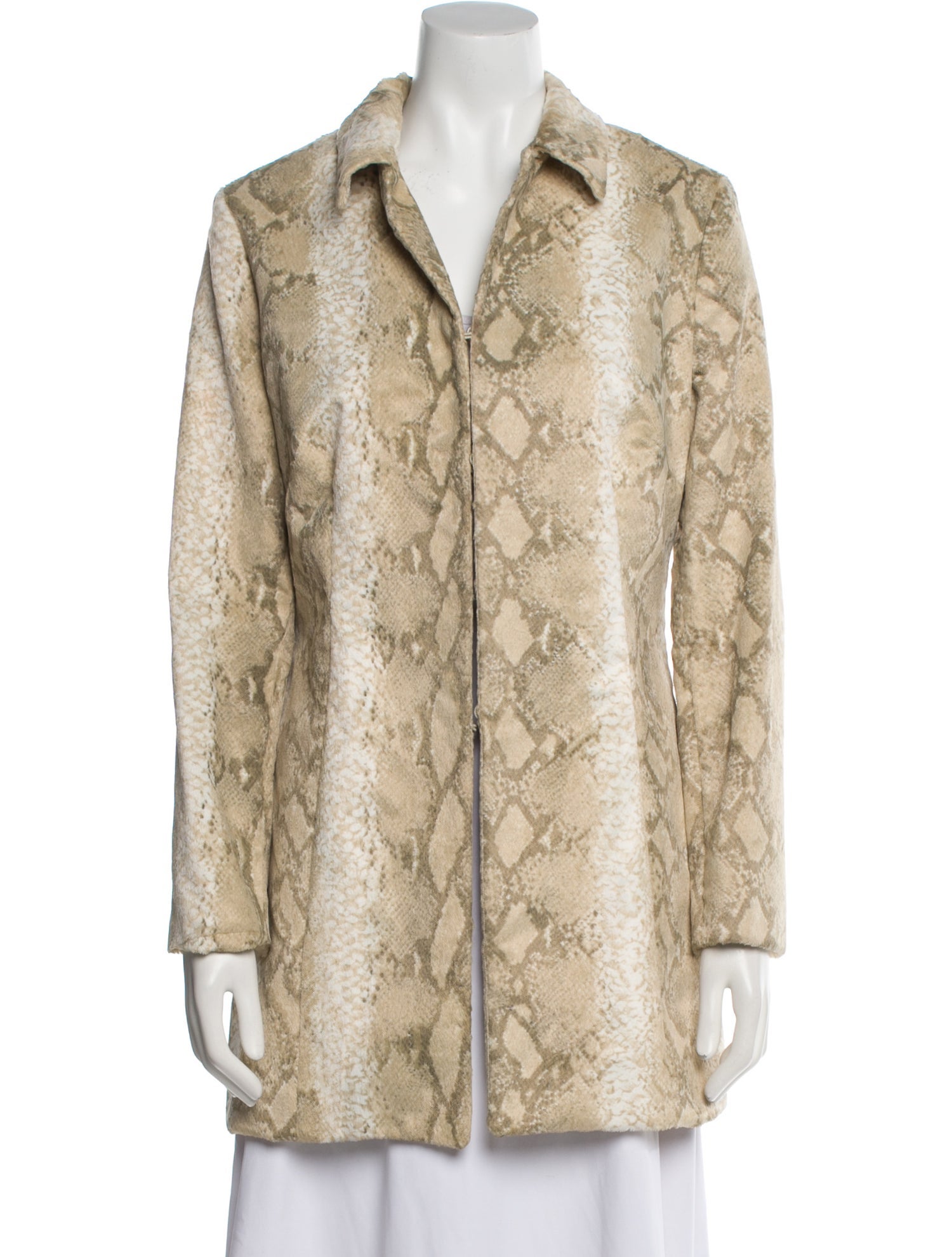 Fur Animal Print Coat
