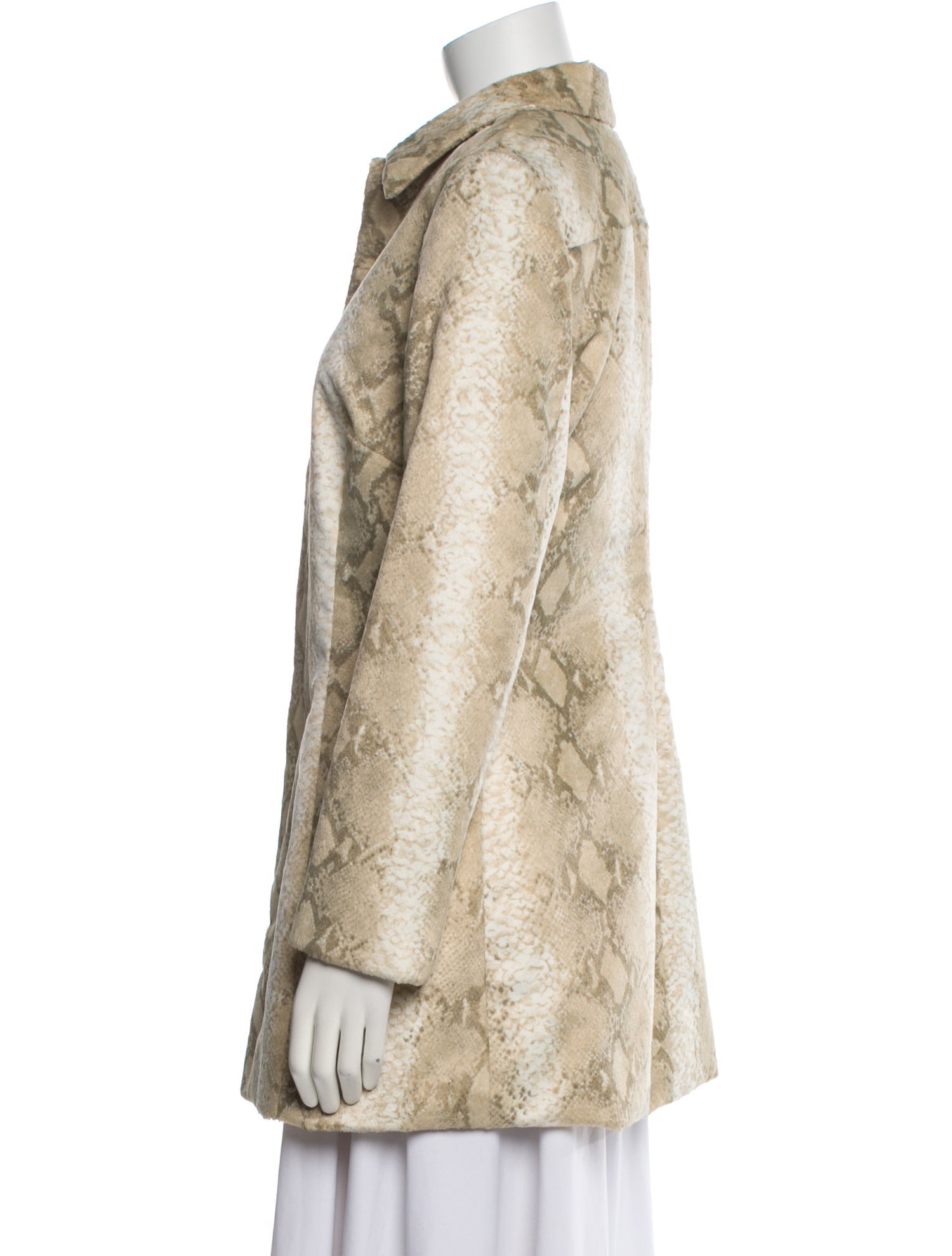 Fur Animal Print Coat