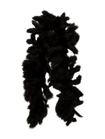 Fur Fur Printed Scarf