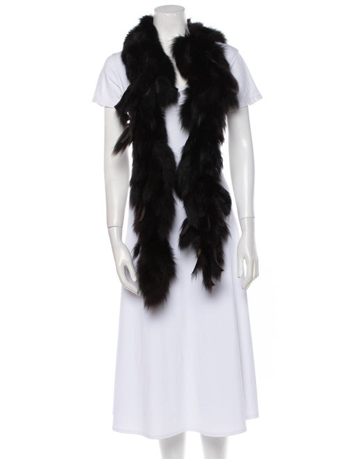 Fur Fur Printed Scarf