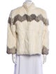 Fur Graphic Print Fur Jacket