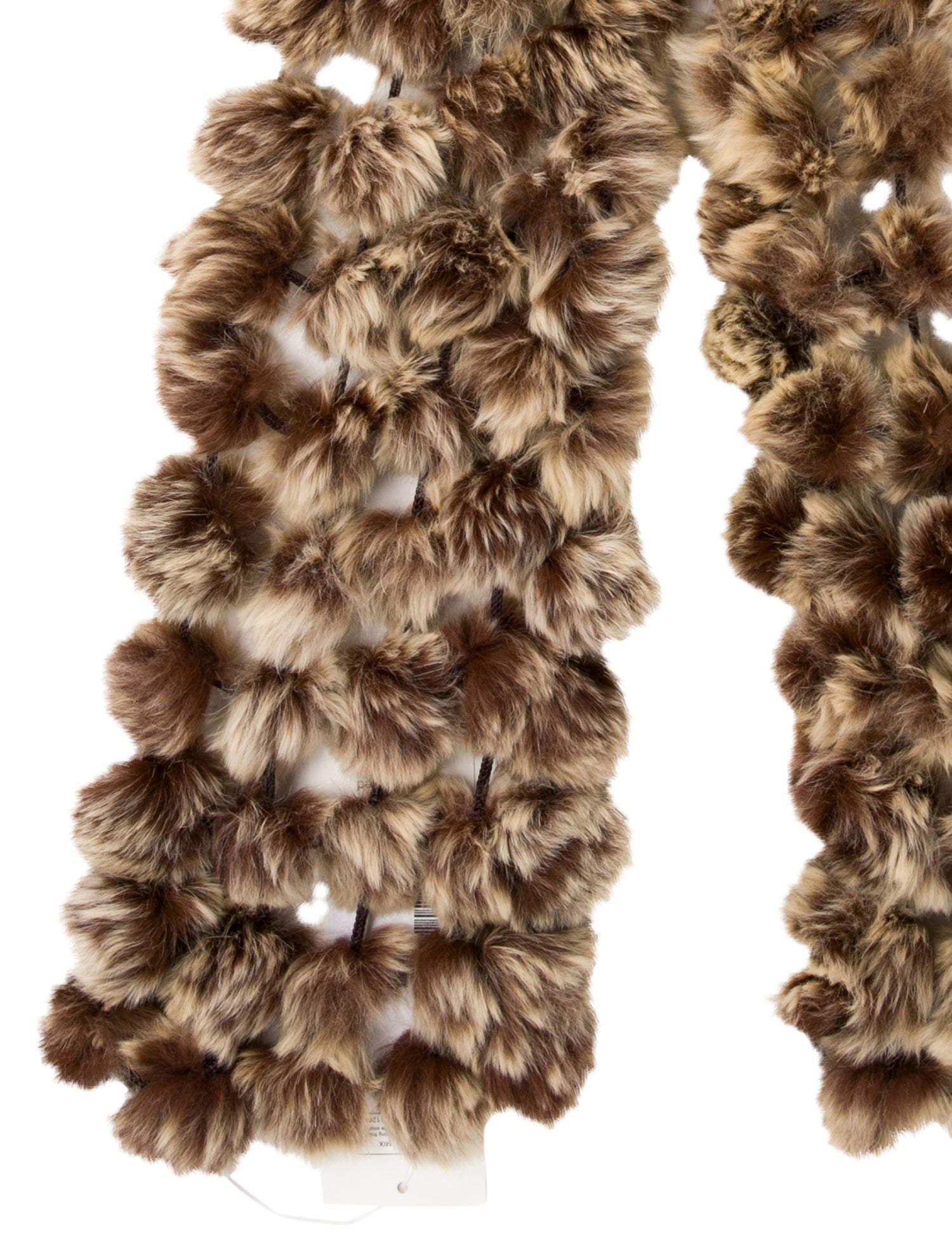 Fur Fur Animal Print Scarf