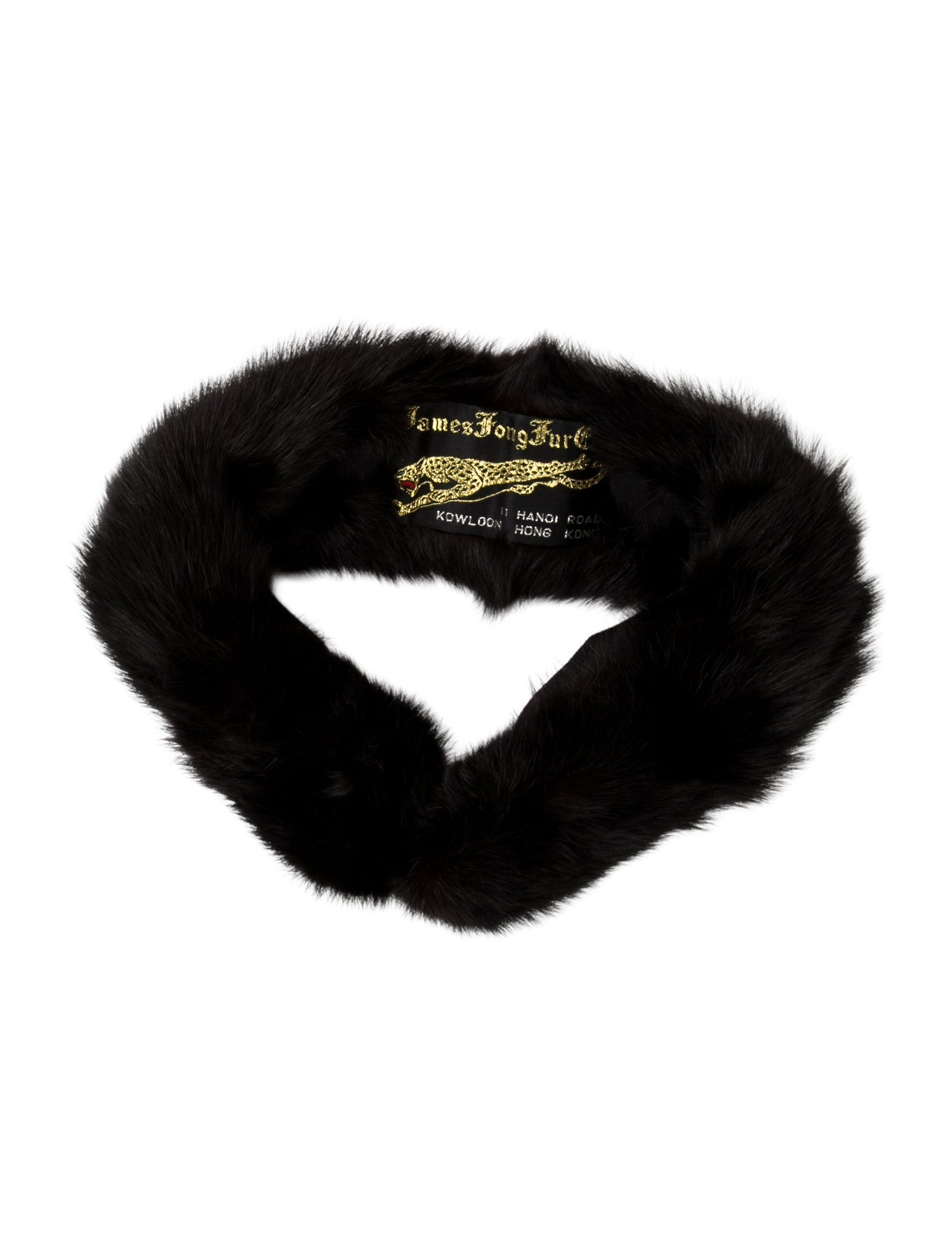 Fur Graphic Print Scarf