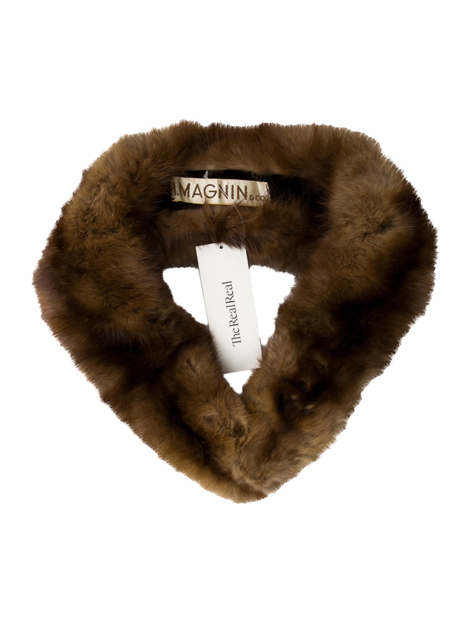 Fur Fur Animal Print Scarf