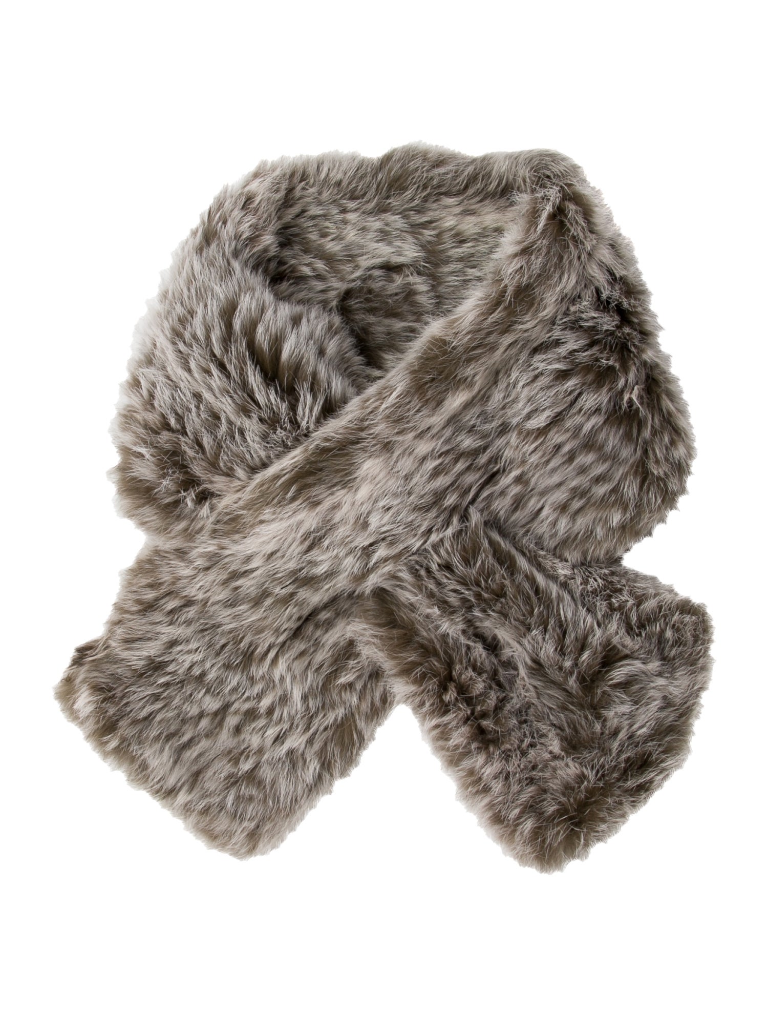 Fur Knitted Fur Scarf