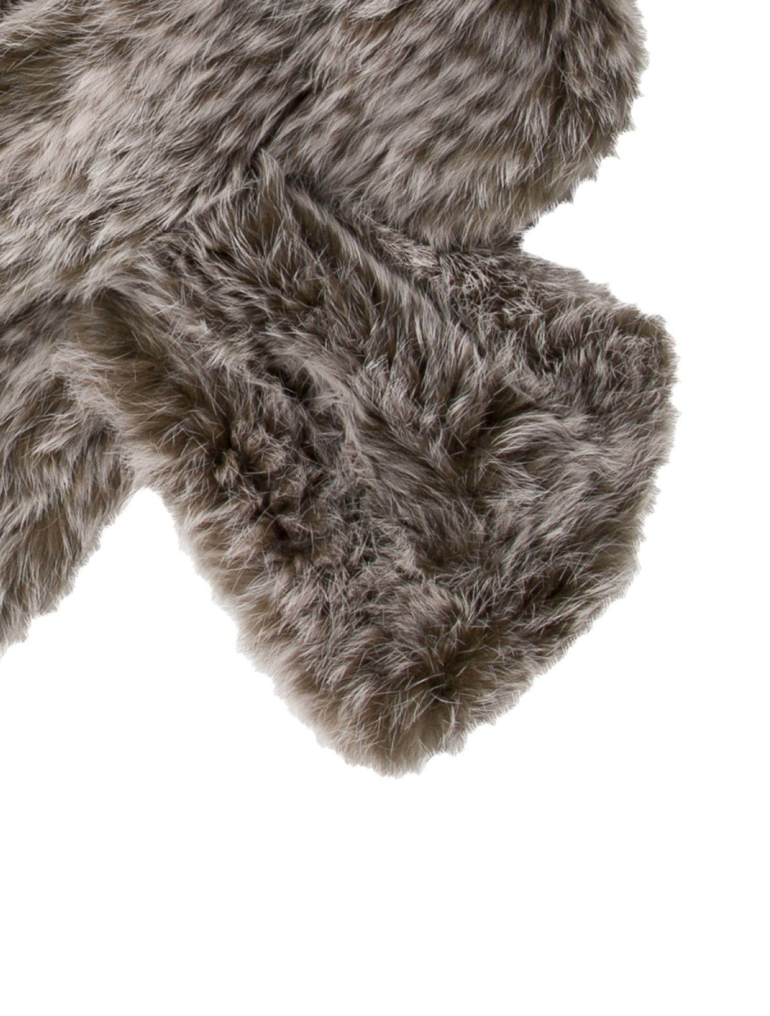 Fur Knitted Fur Scarf