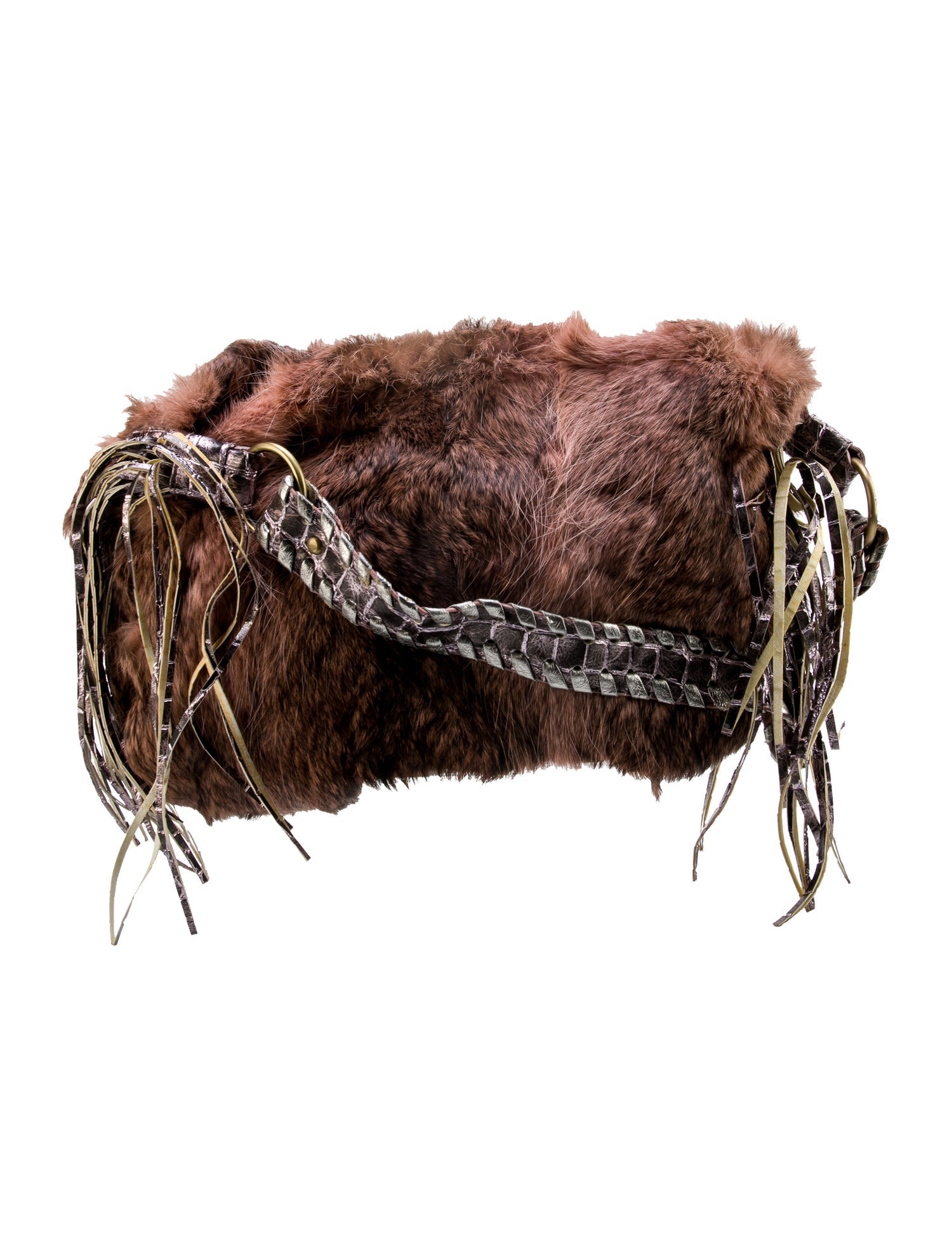 Fur Fur Top Handle Bag