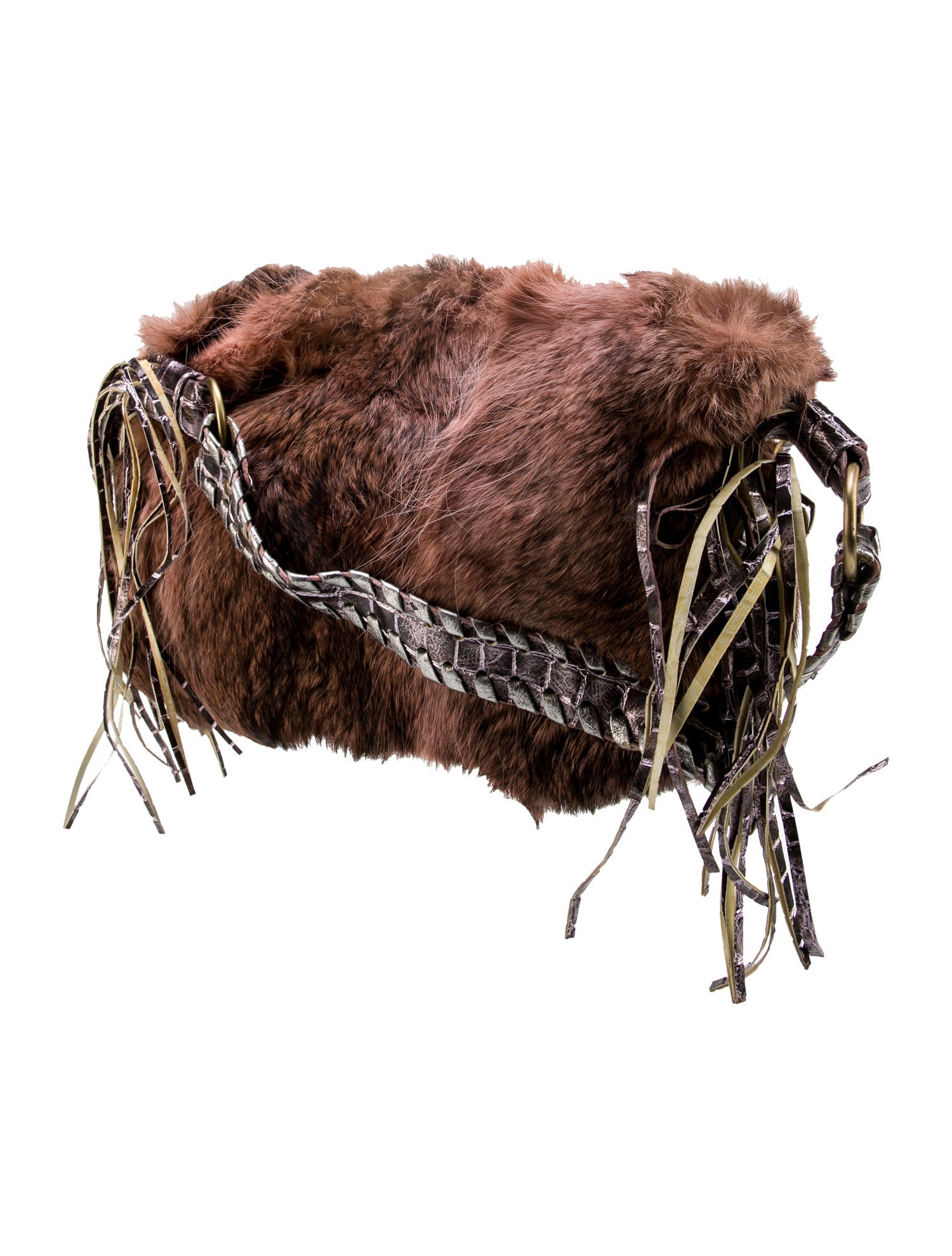 Fur Fur Top Handle Bag