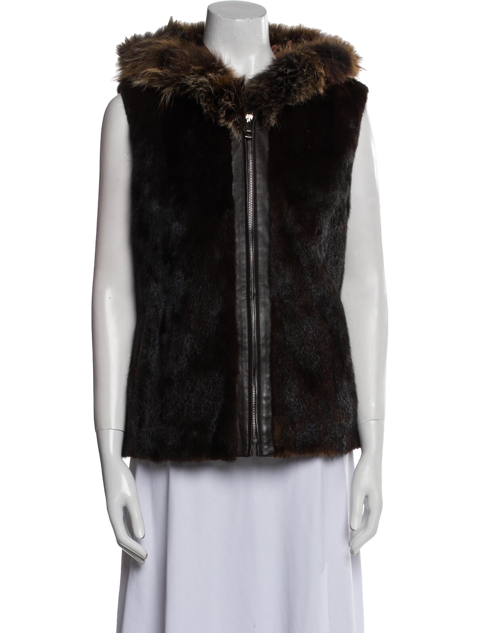 Fur Lamb Leather Vest