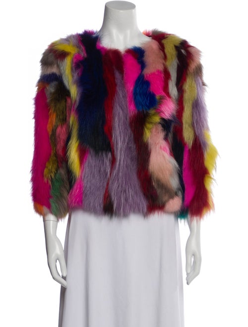 Fur Fur Printed Fur Jacket