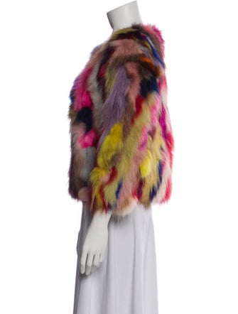 Fur Fur Printed Fur Jacket