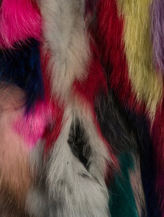 Fur Fur Printed Fur Jacket