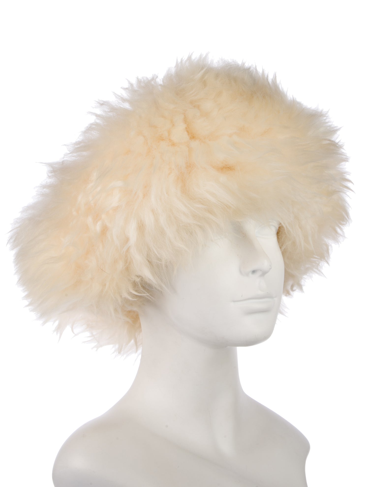 Fur Vintage Shearling Trimmed Hat