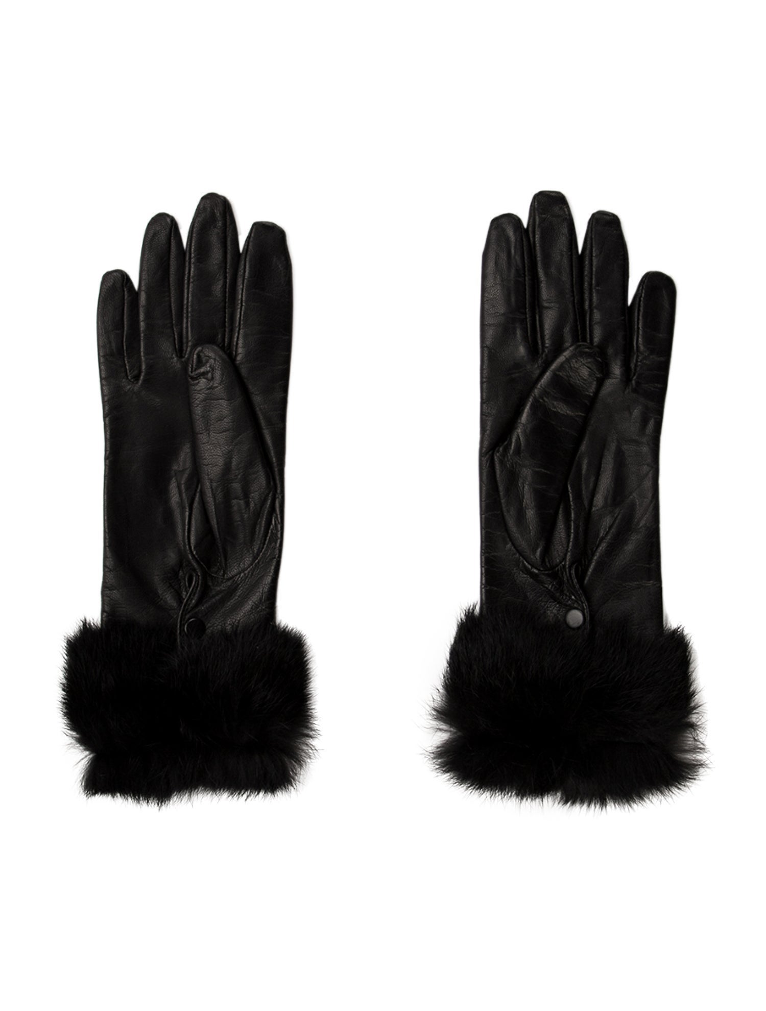 Fownes Fox-Trimmed Fox Fur Gloves