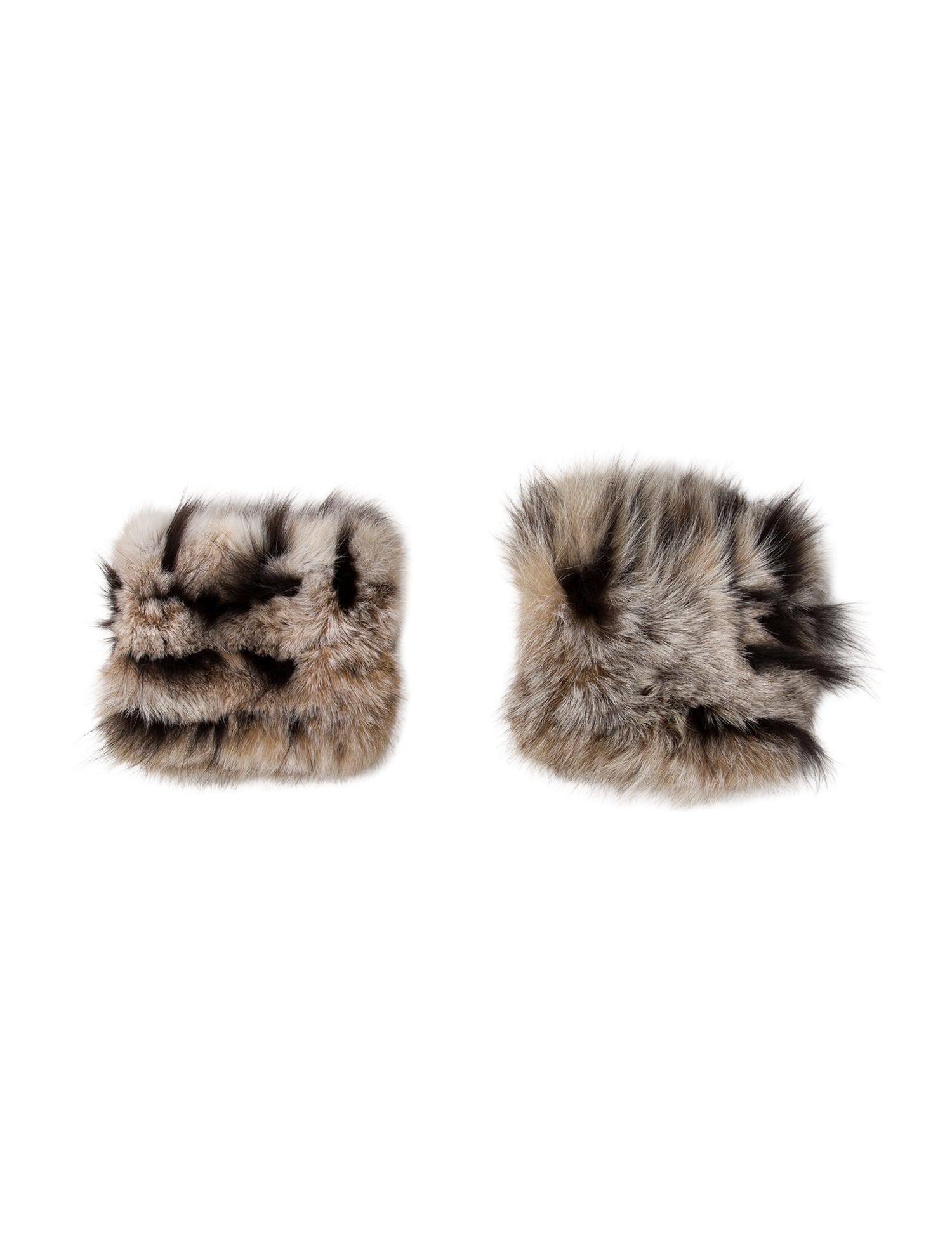 Fur Coyote Wrist Cuffs