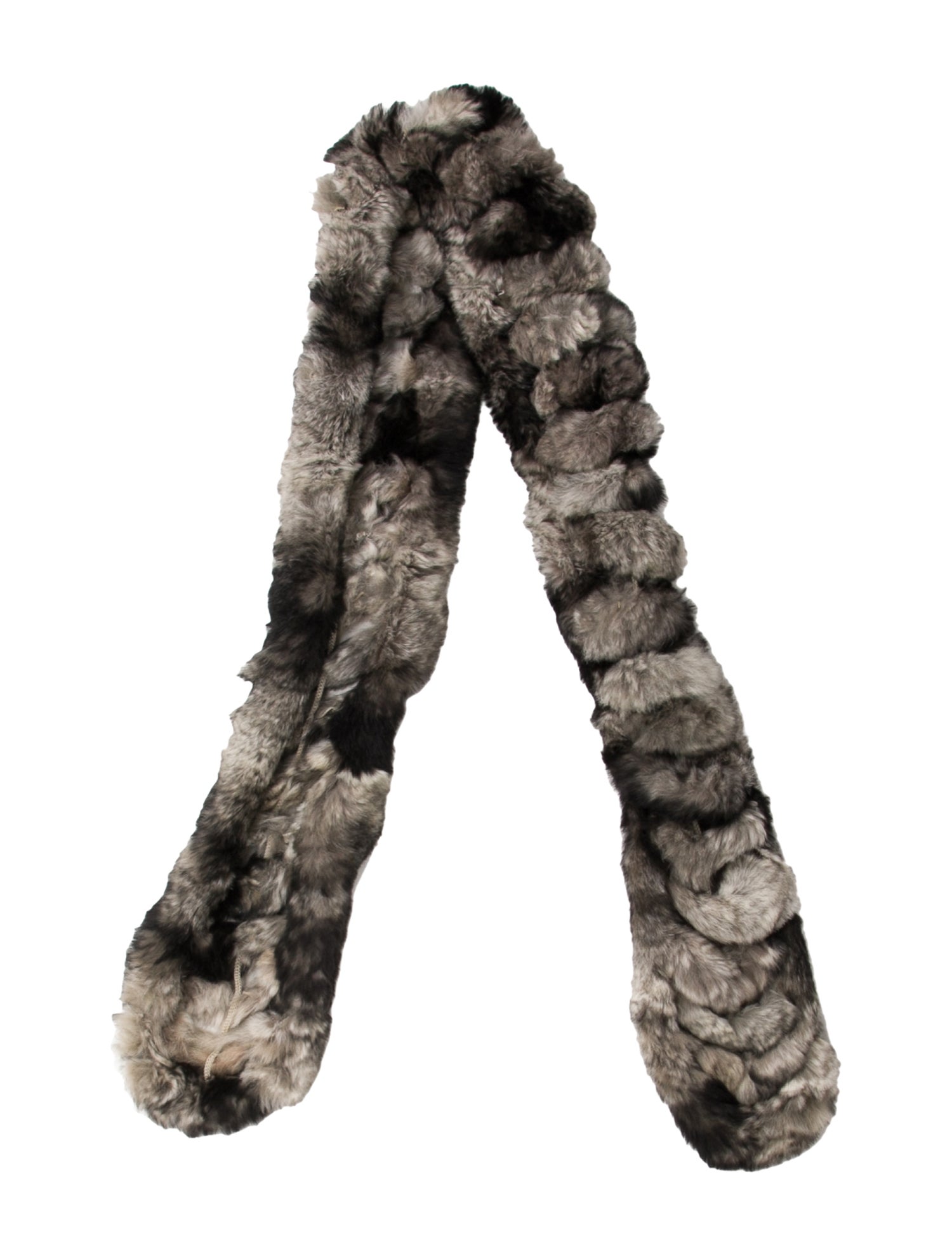 Fur Fur Animal Print Scarf