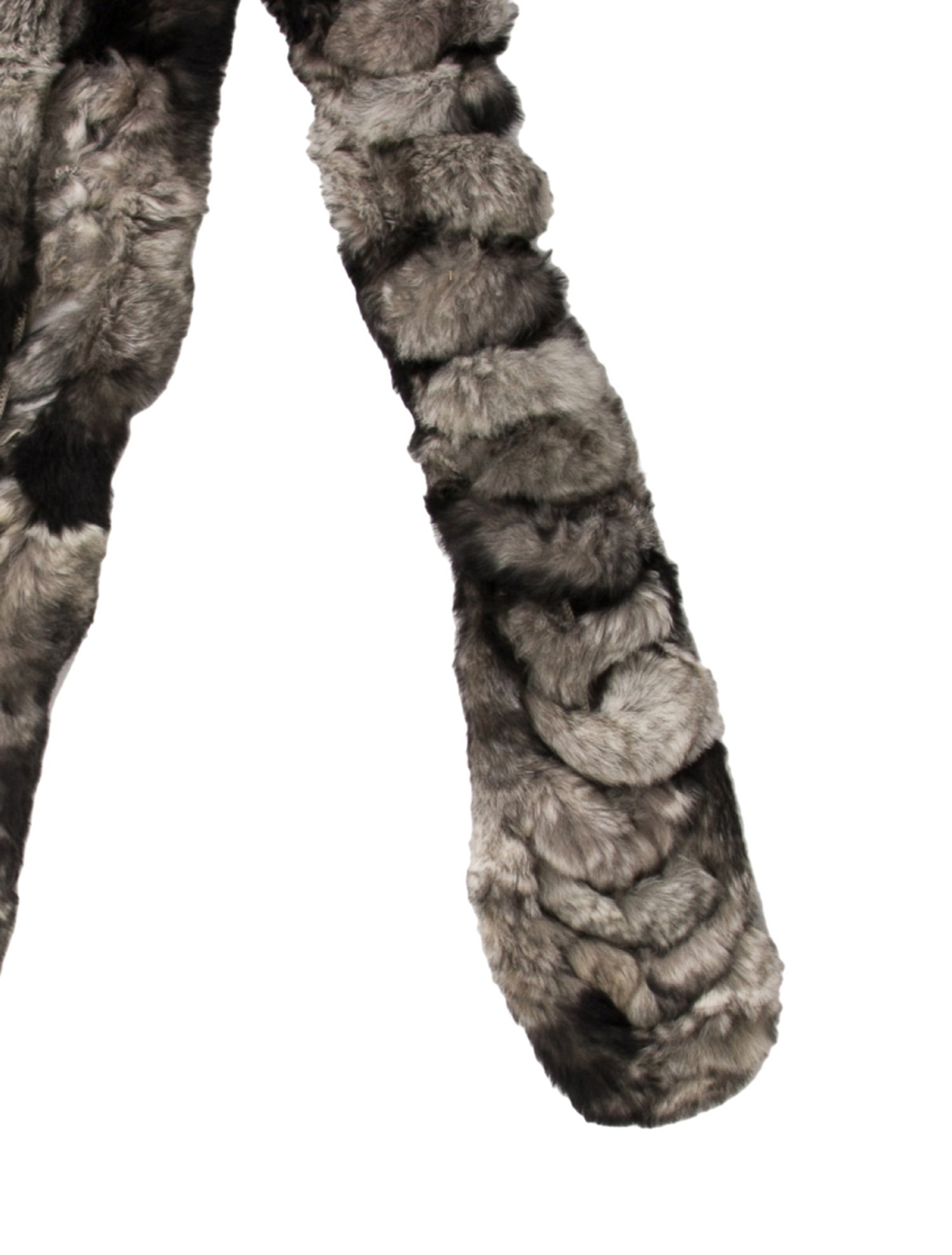 Fur Fur Animal Print Scarf