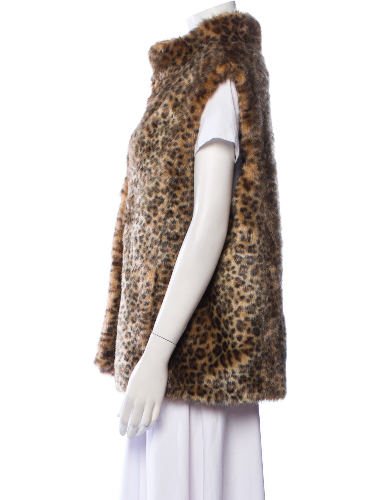 Donna Salyers Animal Print Faux Fur Coat