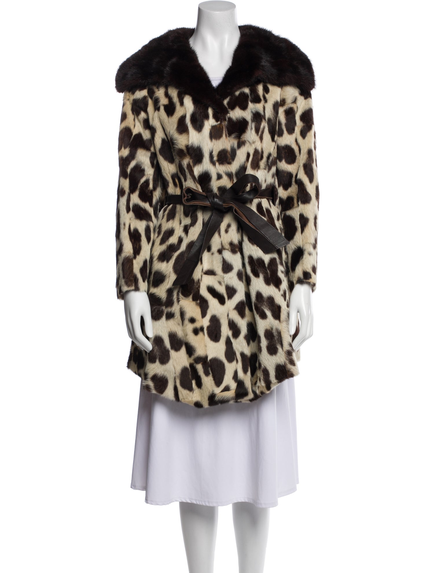 Fur Animal Print Faux Fur Jacket