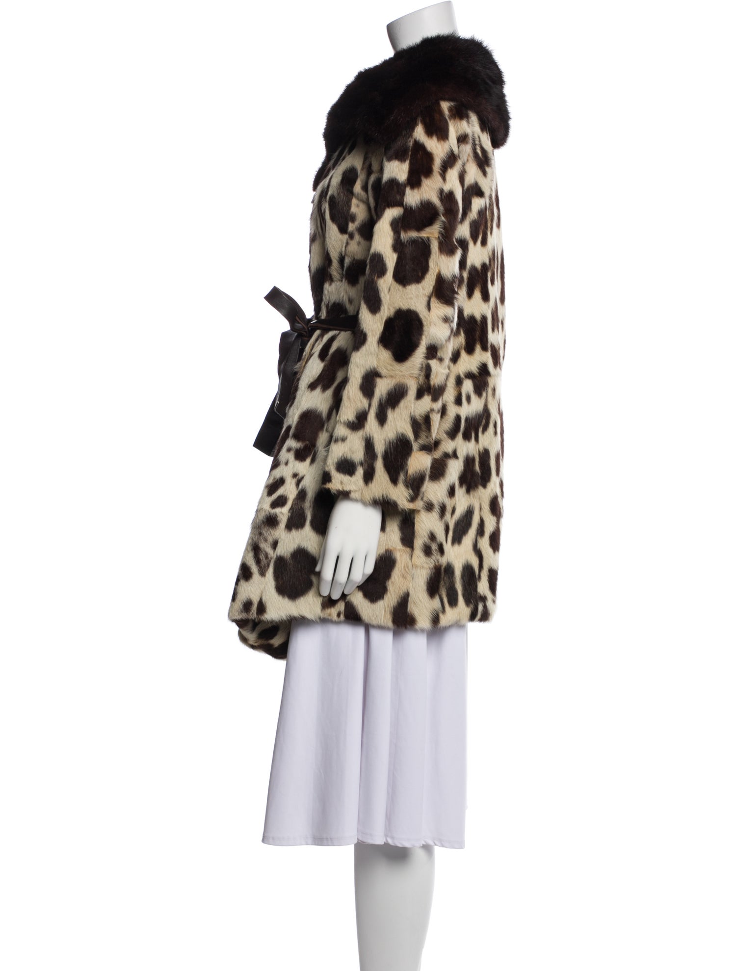 Fur Animal Print Faux Fur Jacket