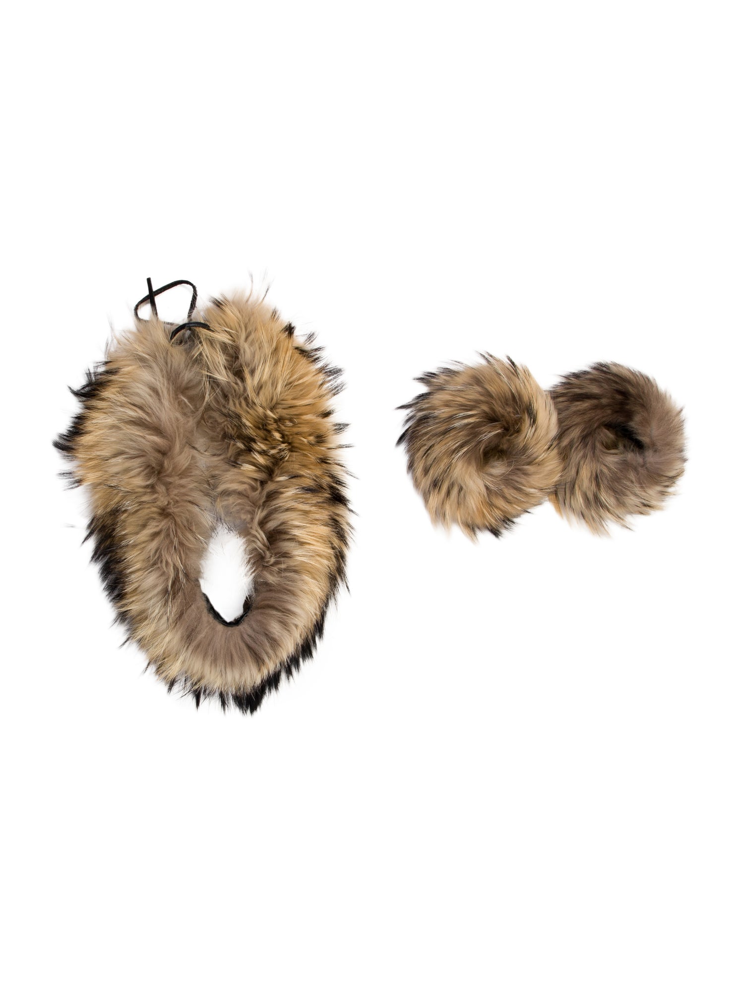 Fur Fur Animal Print Scarf