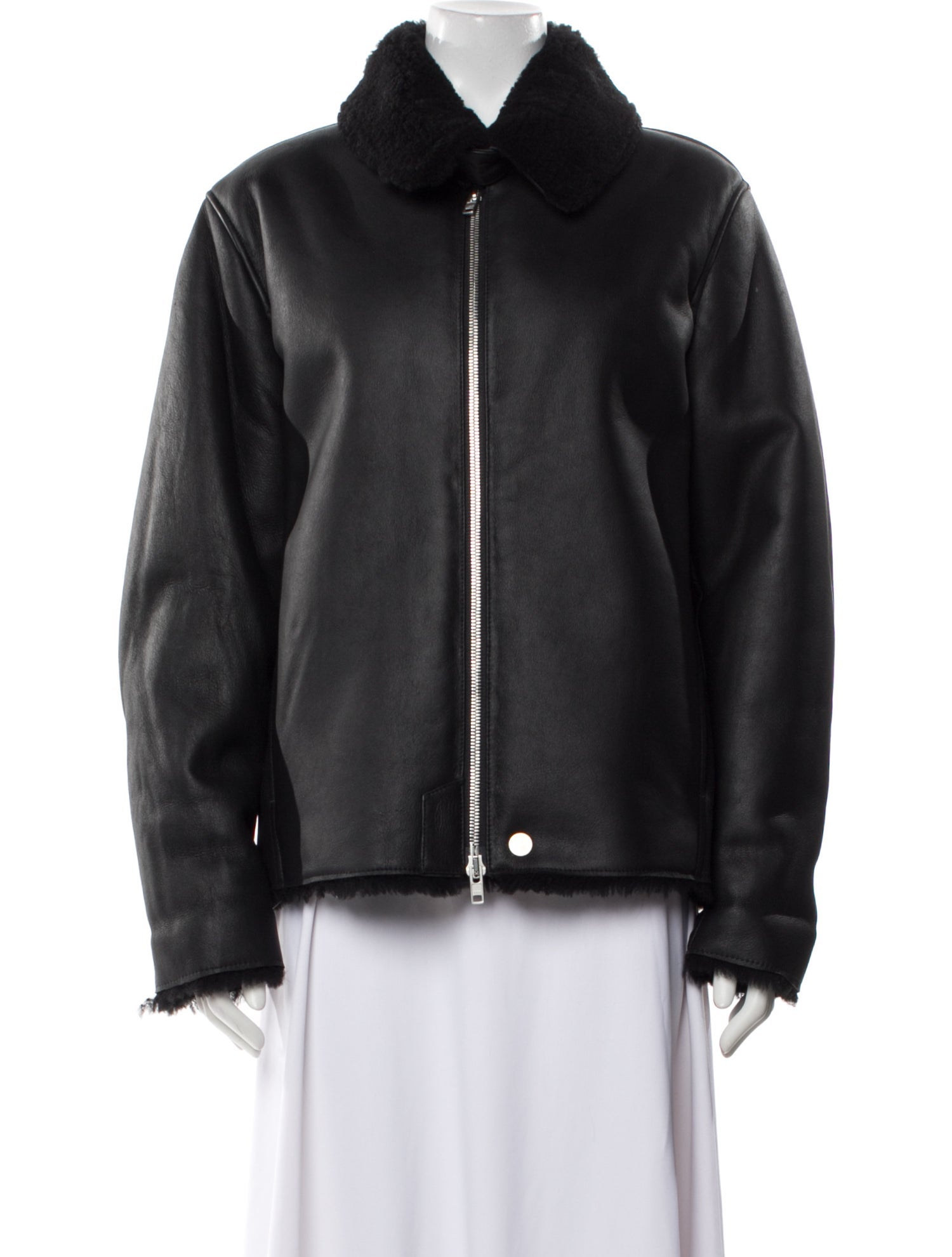 Fur Lamb Leather Jacket w/ Tags