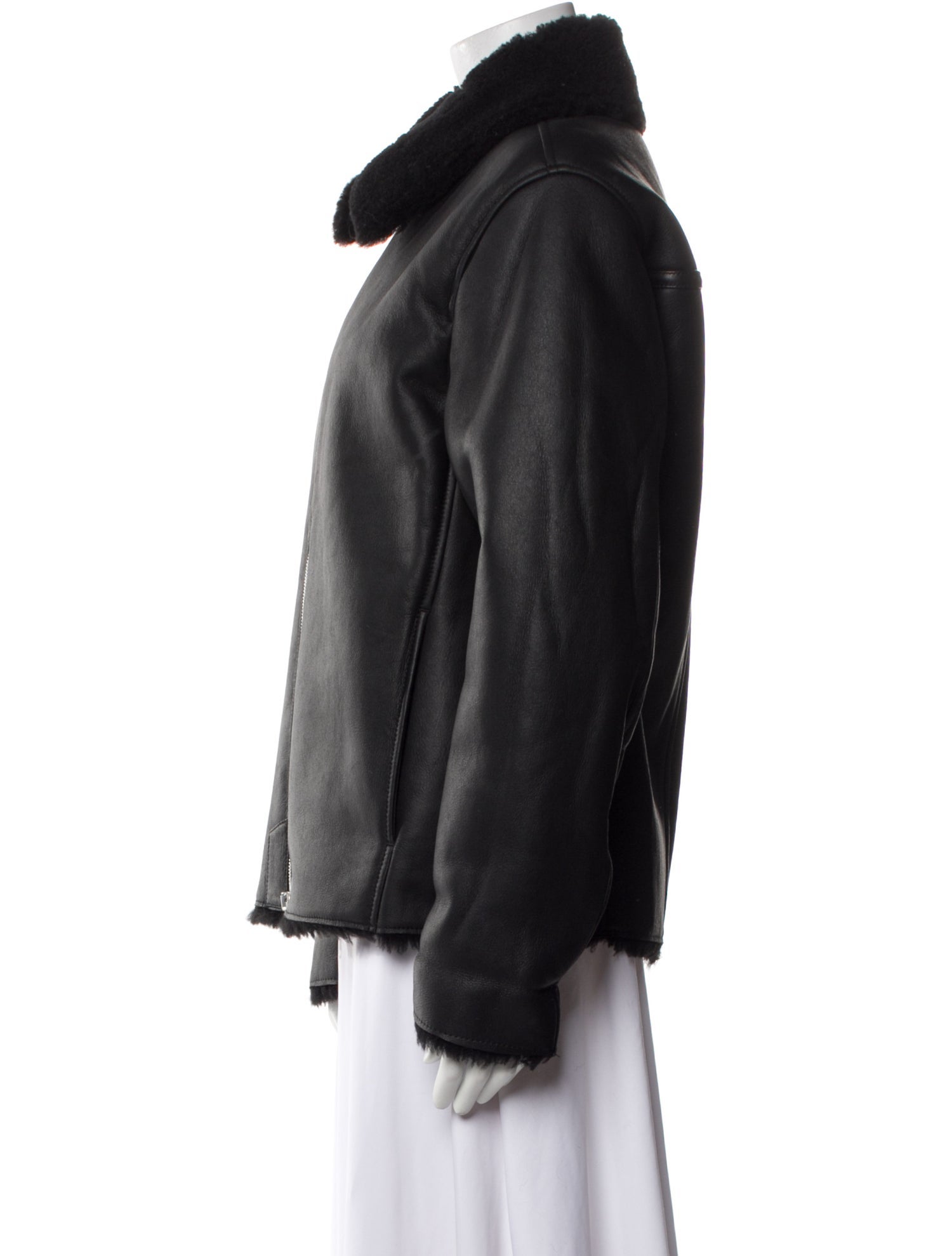 Fur Lamb Leather Jacket w/ Tags