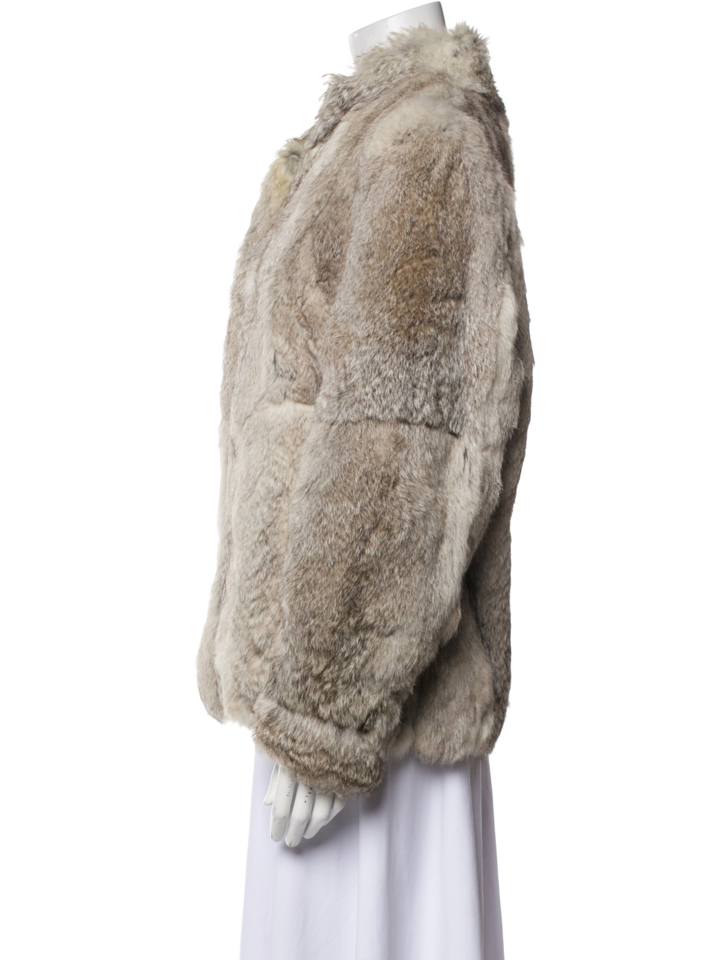 Fur Silk Faux Fur Coat