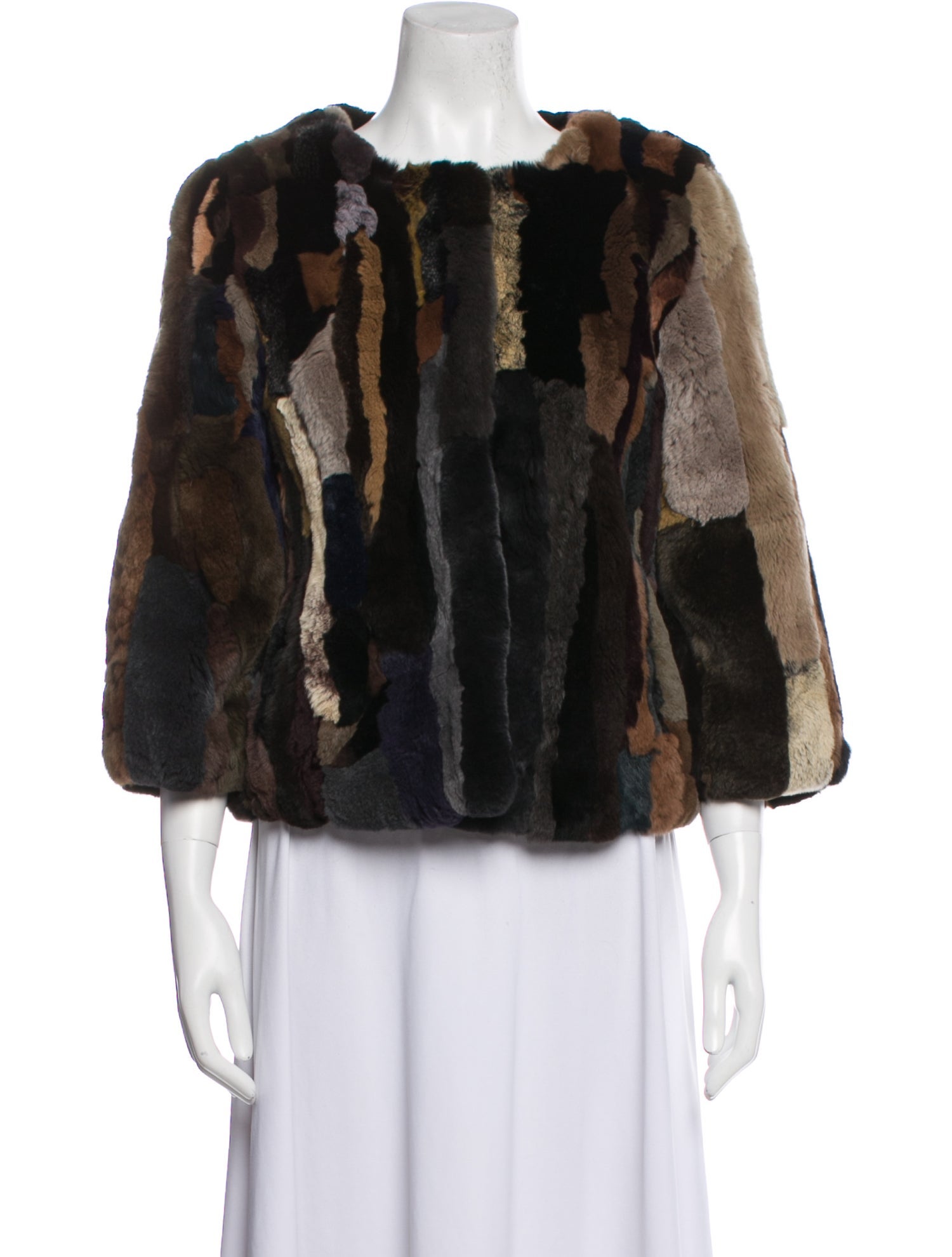 Fur Fur Animal Print Fur Jacket