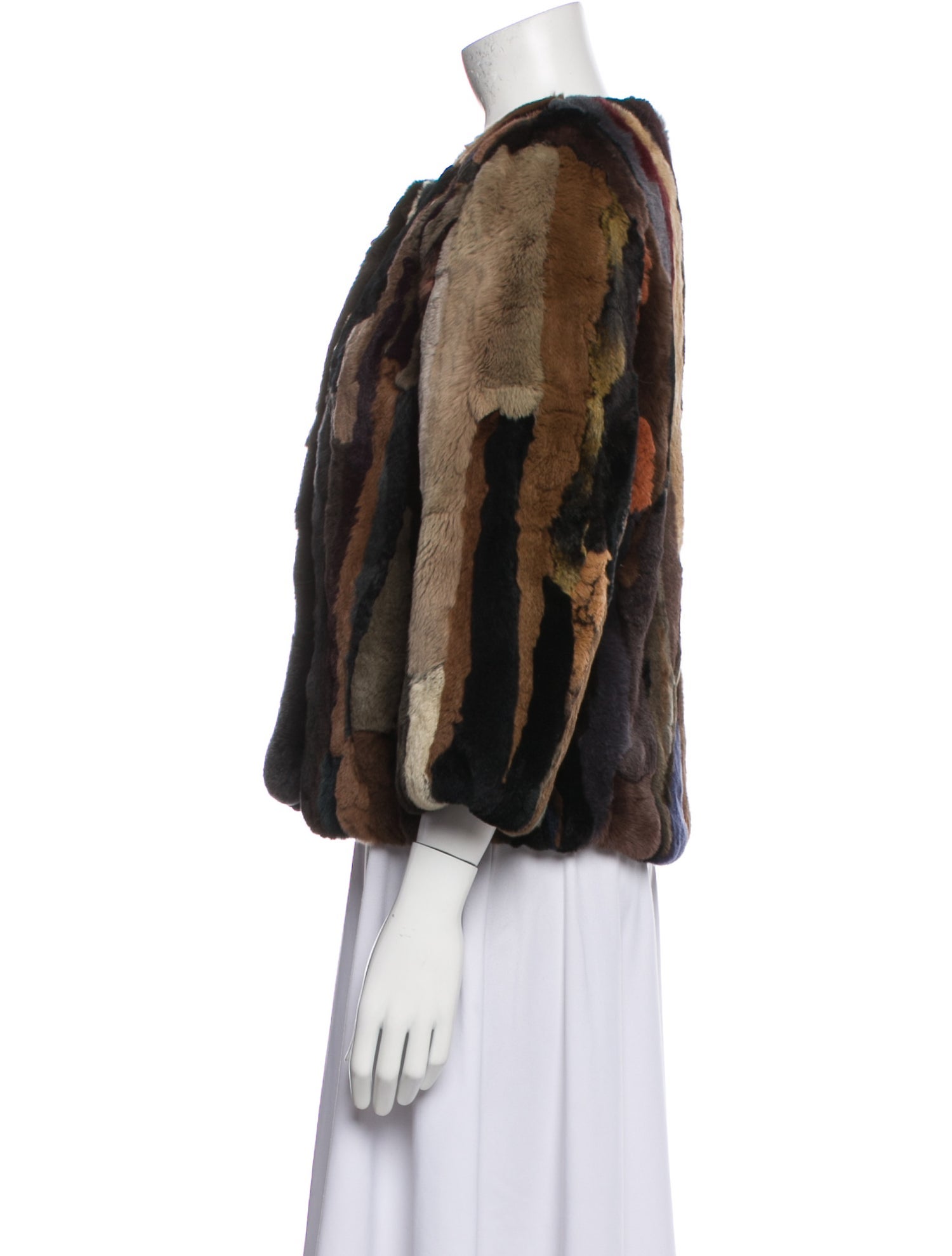 Fur Fur Animal Print Fur Jacket