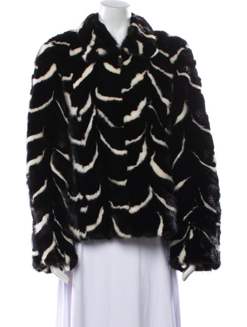 Fur Mink Printed Fur Jacket