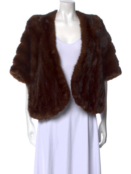 Fur Mink Open Front Sweater