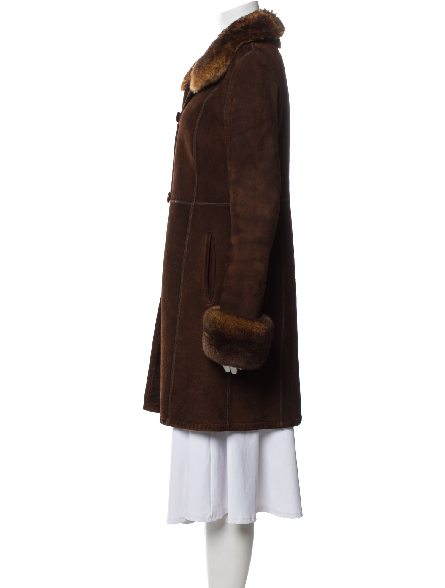 Fur Shearling Fur Coat