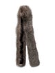Fur Gray Fox Scarf