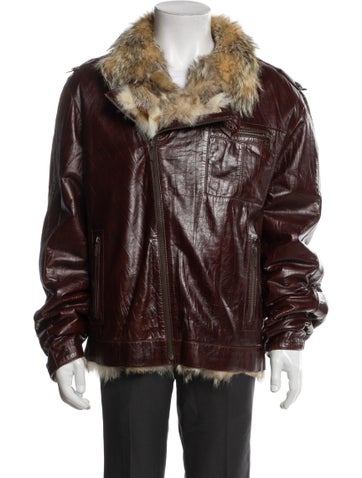 Fur Outerwear Moto Jacket XL