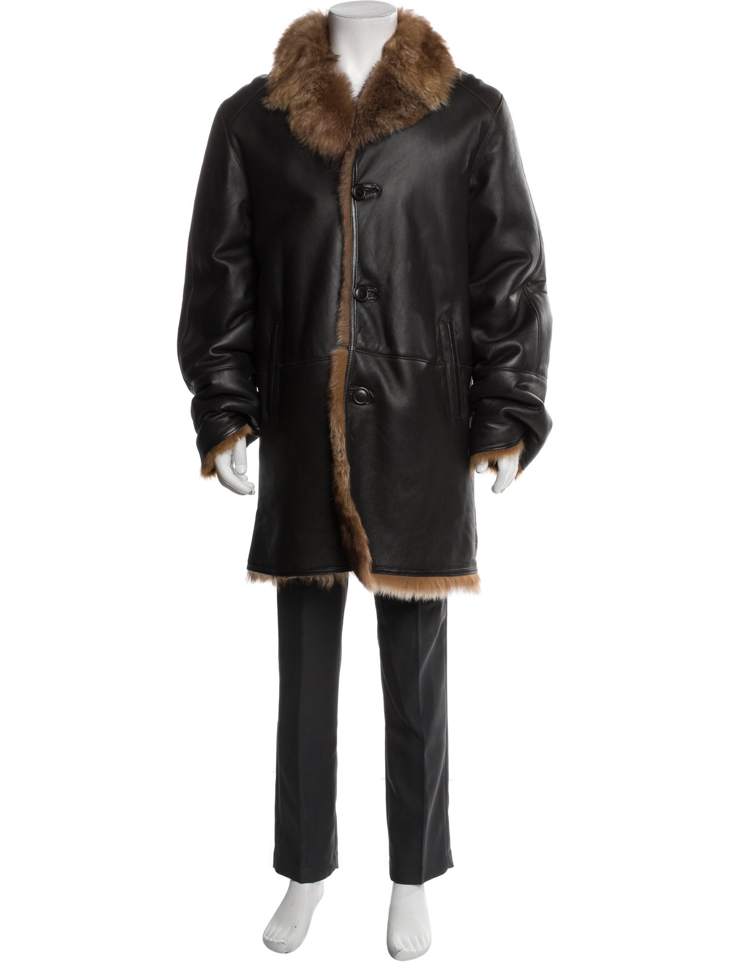 Fur Leather Parka