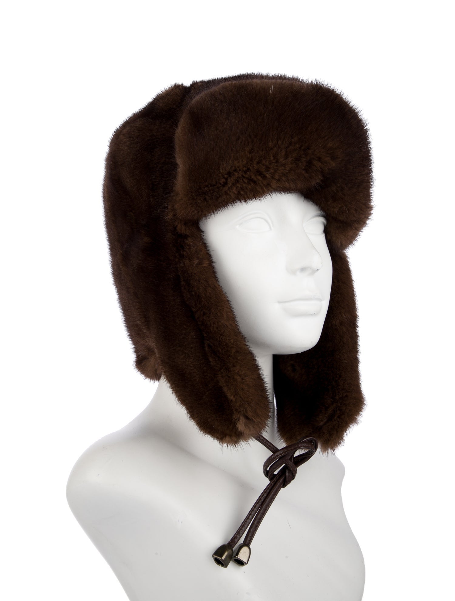 Fur Mink Trapper Hat