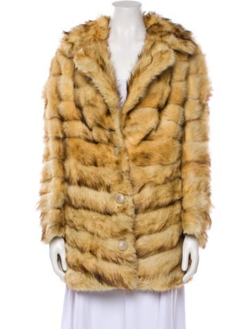 Fur Jackets Fox Printed Jacket L