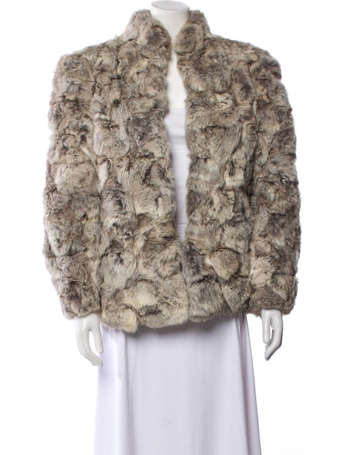 Fur Printed Fur Coat